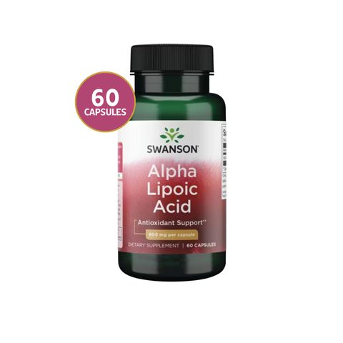 Swanson Ácido Alfa Lipoico Alta Potencia 600 mg · 60 Cápsulas