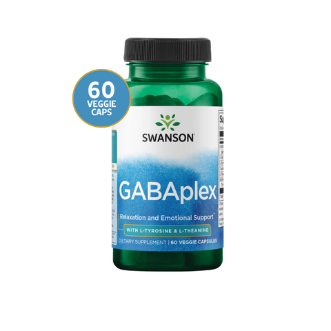 Swanson GABAplex + L-Tirosina + L-Teanina · 60 Cápsulas