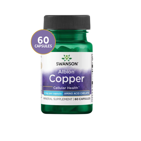 Swanson Cobre Albion 2 mg · 60 Cápsulas