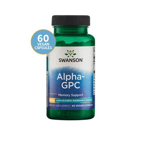 Swanson Alpha-GPC Noo · trópico 300 mg · 60 Cápsulas