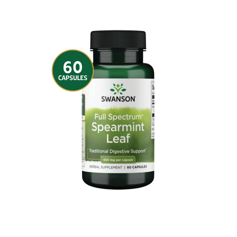 Swanson Hierbabuena Spearmint Full Spectrum 400 mg · 60 Cápsulas