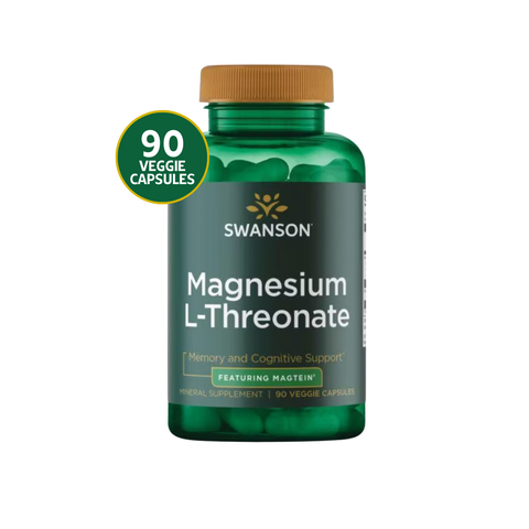 Swanson Magnesio L-Treonato · 90 Cápsulas