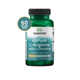 Swanson AjiPure L-Arginina + L-Citrulina · 60 Cápsulas