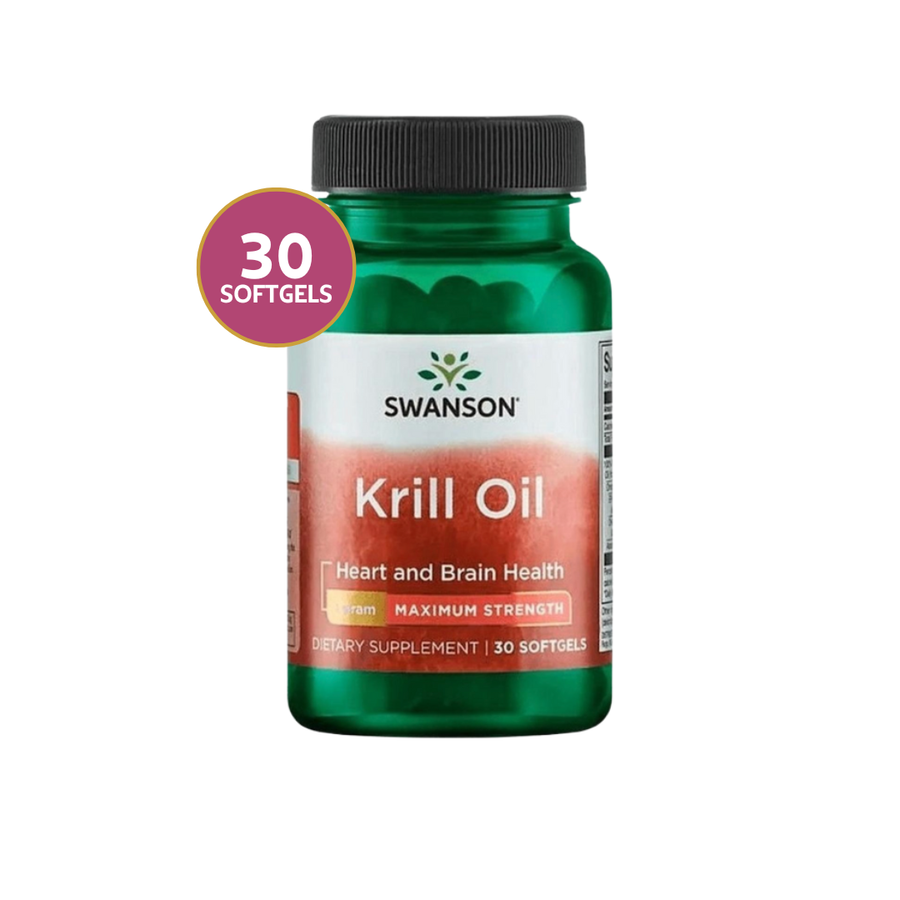 Swanson Aceite de Krill Maximum Strength · 30 Softgels · Omega 3 Premium