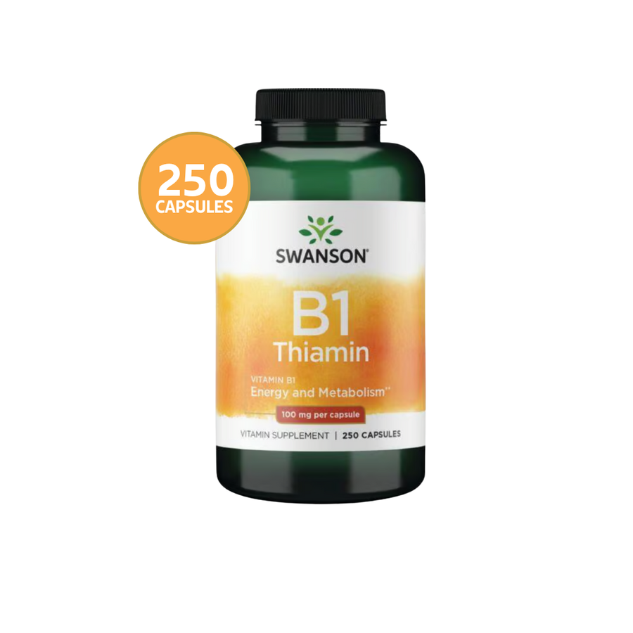 Swanson Vitamina B1 Tiamina 100 mg · 250 Cápsulas