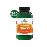 Swanson Niacina Flush Free 500 mg · 240 Cápsulas · Vitamina B3 Familiar Sin Sofocos