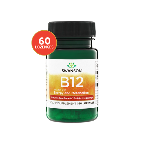 Swanson Vitamina B12 Pastillas Sublinguales · 60 Lozenges