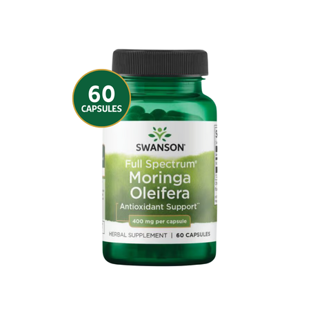 Swanson Moringa Oleifera Full Spectrum 400 mg · 60 Cápsulas