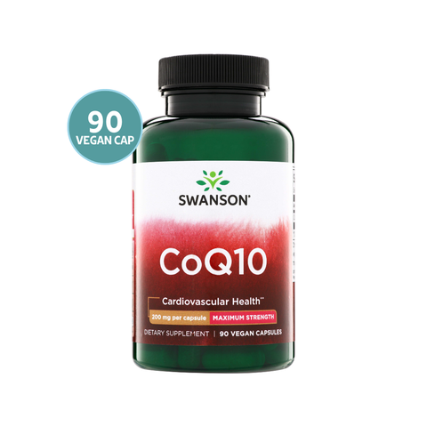 Swanson Ultra CoQ10 Max Strength 200mg 90 Cápsulas · Coenzima Q10