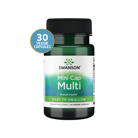 Swanson Multivitamínico Mini Cápsulas Fácil de Tragar · 30 Cápsulas