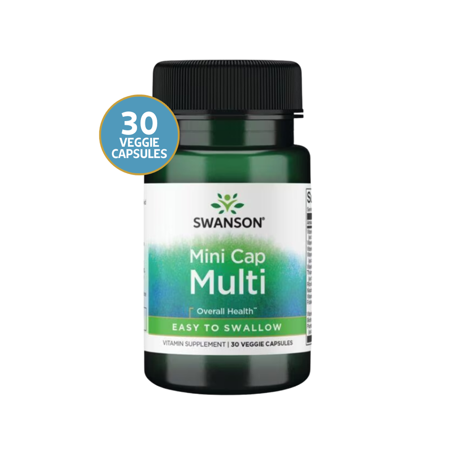 Swanson Multivitamínico Mini Cápsulas Fácil de Tragar · 30 Cápsulas