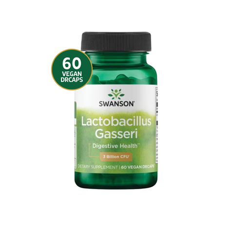 Swanson Lactobacillus Gasseri – Probiótico para Salud Digestiva y Control de Peso 60 Cápsulas