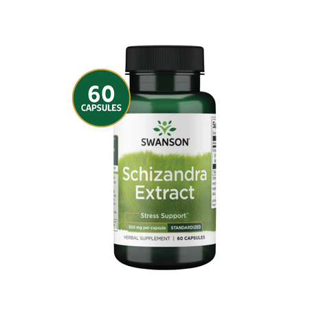 Swanson Schizandra Extracto Estandarizado 500 mg · 60 Cápsulas