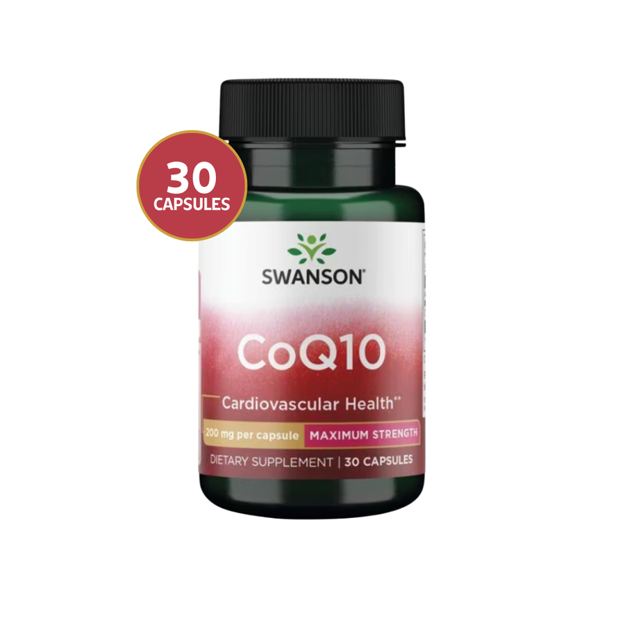 Swanson Coenzima Q10 Máxima Potencia 200 mg · 30 Cápsulas