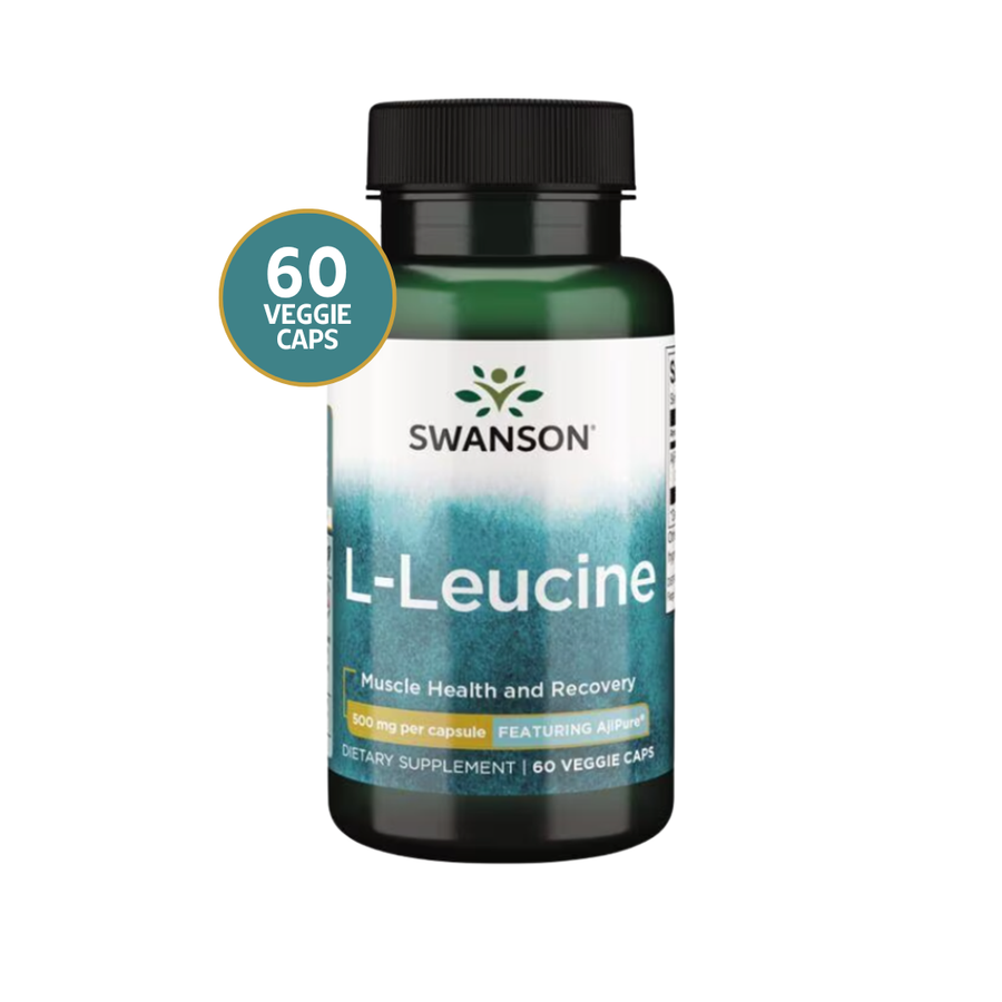 Swanson L-Leucina AjiPure 500 mg · 60 Cápsulas