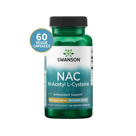 Swanson NAC N-Acetil Cisteína 600 mg · 60 Cápsulas