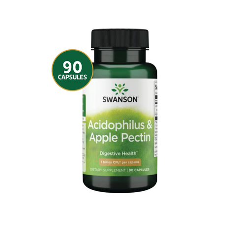 Swanson Acidophilus + Pectina de Manzana · 90 Cápsulas