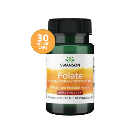 Swanson Folato 5-MTHF Forma Activa · 30 Cápsulas