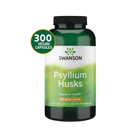 Swanson Cáscara de Psyllium 610 mg · 300 Cápsulas