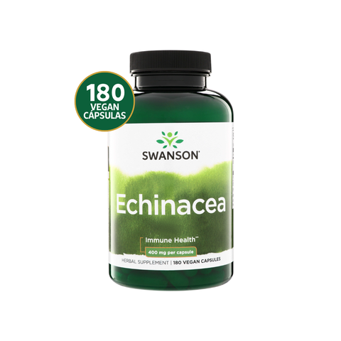 Swanson Equinácea 400 mg · 180 Cápsulas Veganas