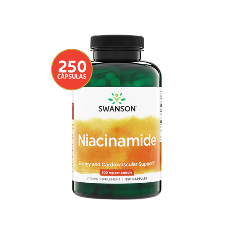 Swanson Niacinamida (Vitamina B3) 500 mg · 250 Cápsulas