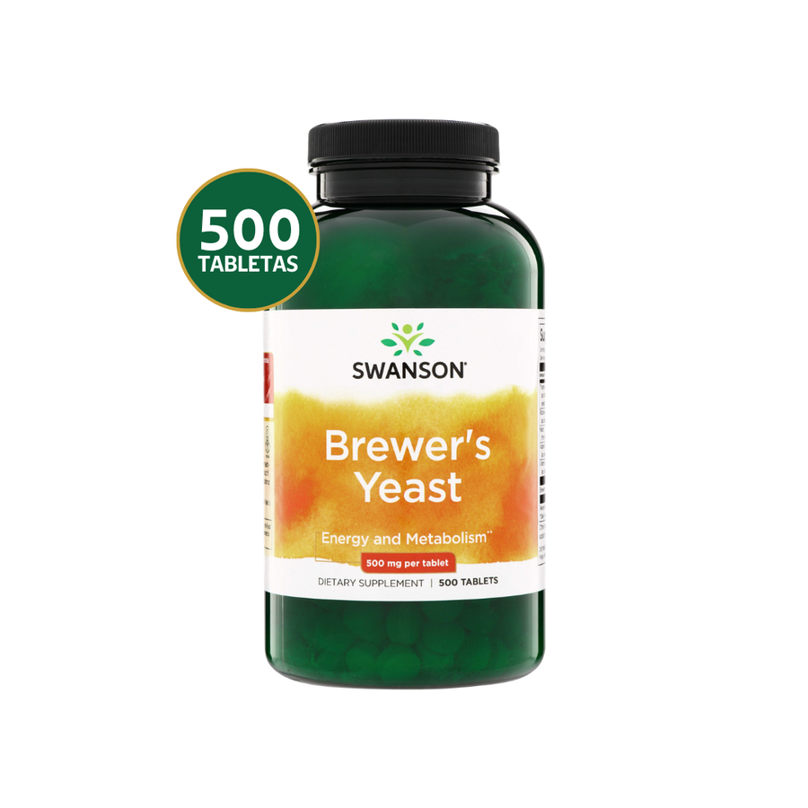 Swanson Levadura de Cerveza 500 mg · 500 Tabletas
