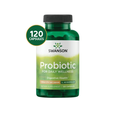 Swanson Probiótico Daily Wellness · 120 Cápsulas