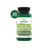 Swanson Cúrcuma + Ashwagandha + Ginseng · 60 Cápsulas