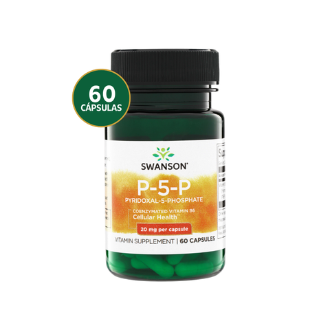 Swanson P-5-P Vitamina B6 Activa 20 mg · 60 Cápsulas