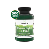 Swanson Clorofilina + Menta · 500 Tabletas