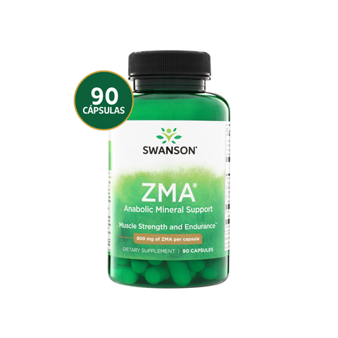 Swanson ZMA Zinc + Magnesio + B6 800 mg · 90 Cápsulas