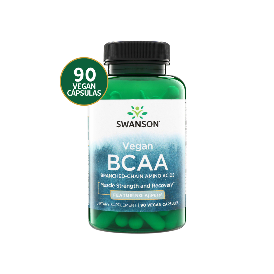 Swanson BCAA Vegano AjiPure · 90 Cápsulas Veganas