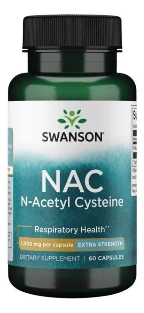 Swanson SW1842 Nac N-Acetyl Cysteine - Extra Strength 1,000 mg 60 Caps