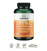 Swanson Zinc + Vitamina C + Saaýco + Equinácea · 200 Pastillas