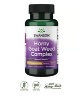 Swanson Horny Goat Weed + Tribulus + Maca · 60 Cápsulas