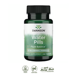 Swanson Water Pills Herbal · 120 Tabletas · Balance de Líquidos