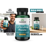 Swanson L-Citrulina Malato 750 mg · 60 Cápsulas
