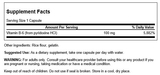 Swanson Vitamin B-6 Pyridoxine 100mg 100 Cápsulas · Vitamina B6