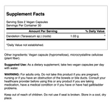 Swanson Full Spectrum Dandelion Root 515mg 60 Cápsulas