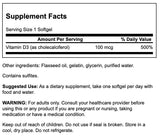 Swanson Vitamin D3 4.000 IU 100mcg 90 Softgels · Vitamina D3