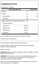 Swanson Aceite de Coco 1.000 mg · 60 Softgels