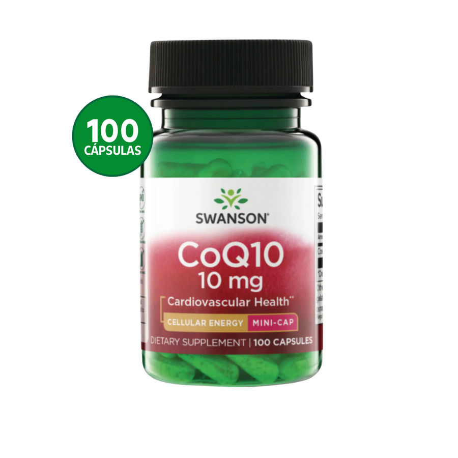 Swanson CoQ10 10 mg Sabor Neutro · 100 Cápsulas